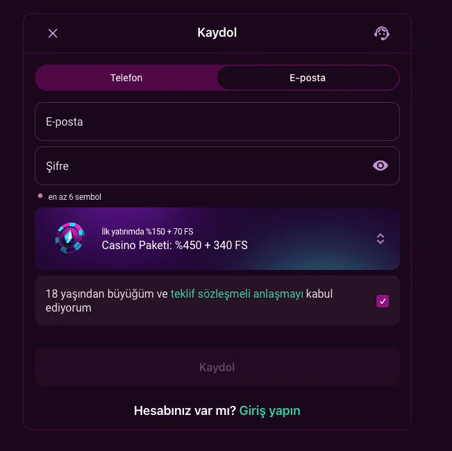 Lüks Casino Kayıt Bilgileri Lüks Casino kayıt formu ad soyad alanı